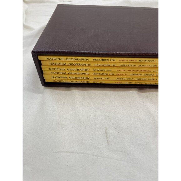 Vintage Nat Geo Lot Jul–Dec 1991 w/ Slipcover | History, Science - Picture 2 of 16